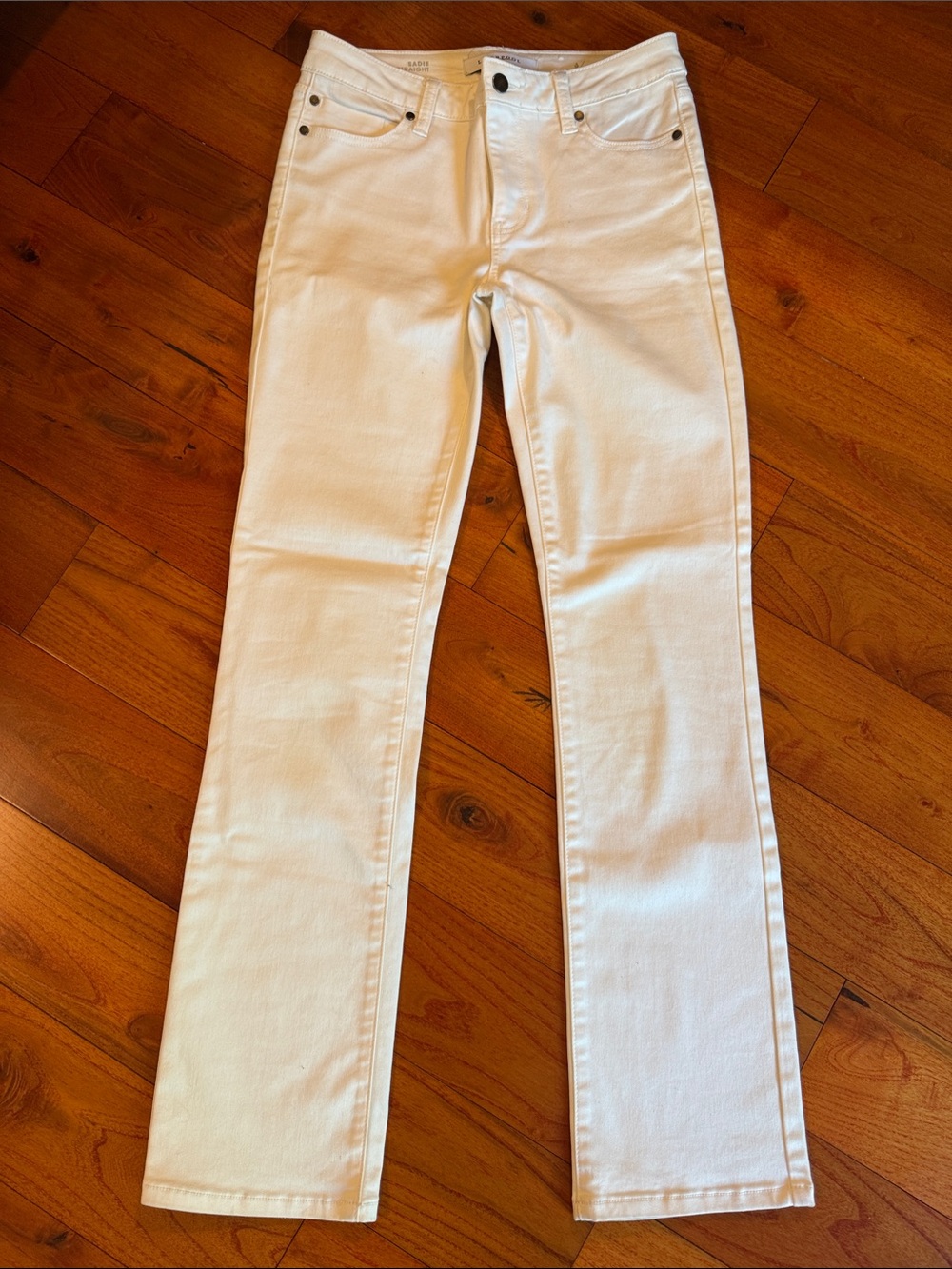 Liverpool Jeans Company White Straight-Leg Jeans
